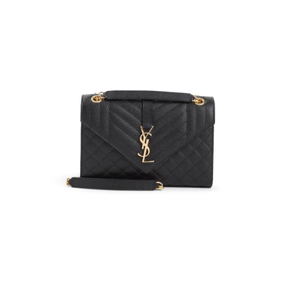 26FW 생로랑 엔벨로프 미디움 백 600185 BOW91 1000 NERO - SAINT LAURENT