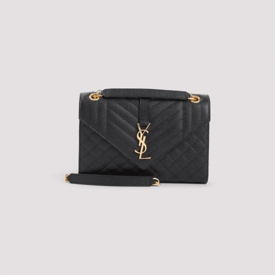 26FW 생로랑 엔벨로프 미디움 백 600185 BOW91 1000 NERO - SAINT LAURENT