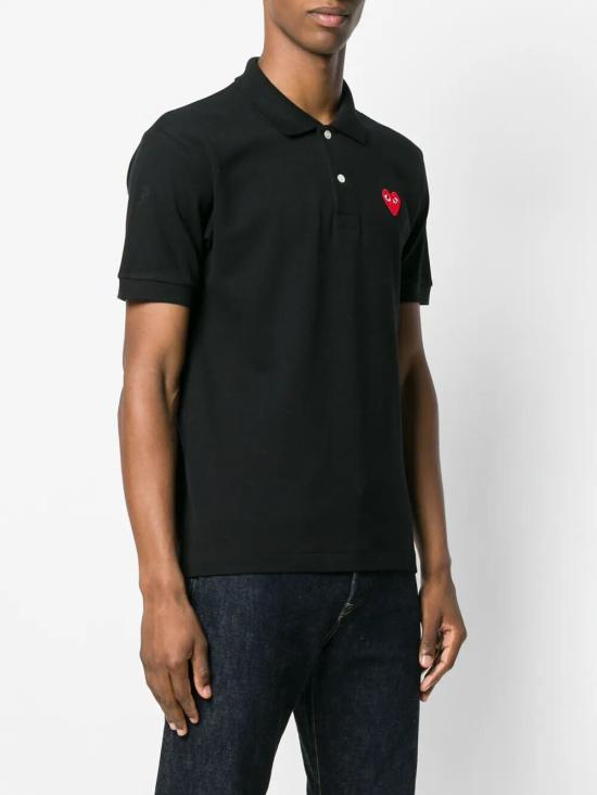 26FW 꼼데가르송 폴로 티셔츠 P1T006 BLACK - COMME DES GARCONS