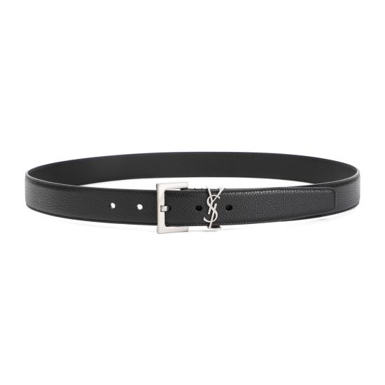 26FW 생로랑 모노그램 벨트 634440 DTI0E 1000 NERO - SAINT LAURENT