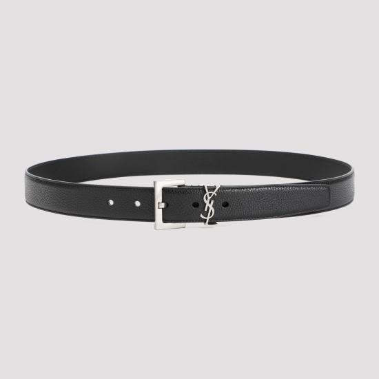 26FW 생로랑 모노그램 벨트 634440 DTI0E 1000 NERO - SAINT LAURENT