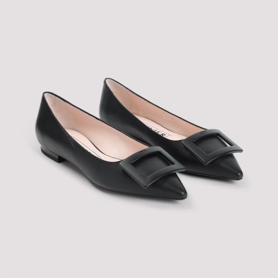 26FW 로저비비에 고메틴 래커드 버클 발레리나 플랫 RVW57527920NK0 B999 NERO - ROGER VIVIER