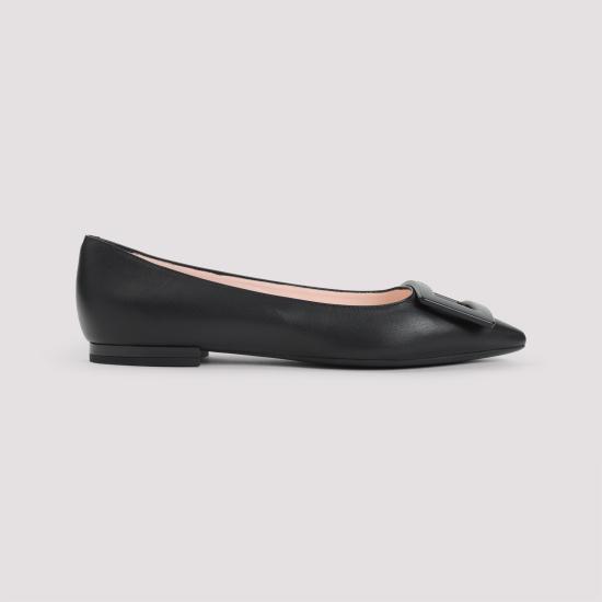 26FW 로저비비에 고메틴 래커드 버클 발레리나 플랫 RVW57527920NK0 B999 NERO - ROGER VIVIER