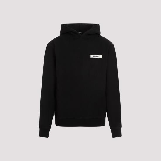 26FW 자크뮈스 그로그랭 후드 티셔츠 HOM00247AJ00126 990 BLACK
