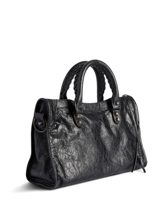 26FW 발렌시아가 르 시티 스몰 백 볼케닉 락 811442 2ABEK 1000 BLACK - BALENCIAGA
