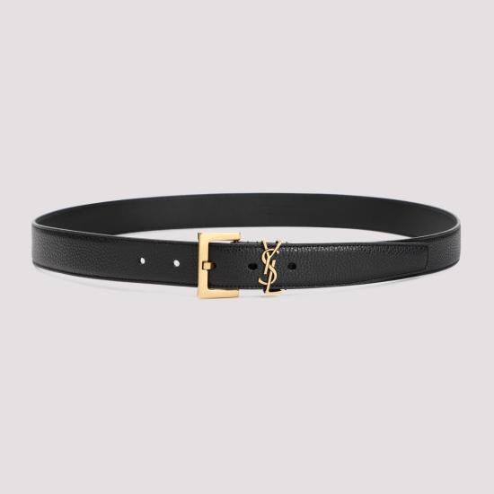 26FW 생로랑 모노그램 벨트 634440 DTI0W 1000 NERO