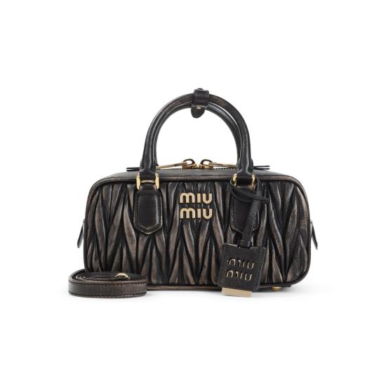 26FW 미우미우 토트백 5BB142VOON AF6Q F0201 CAFFE - MIU MIU