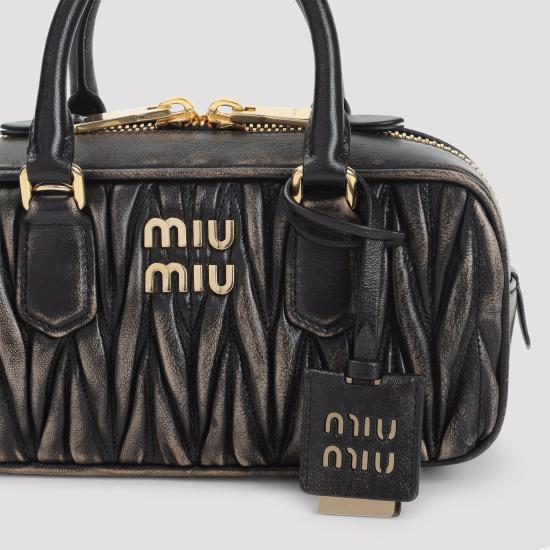26FW 미우미우 토트백 5BB142VOON AF6Q F0201 CAFFE - MIU MIU