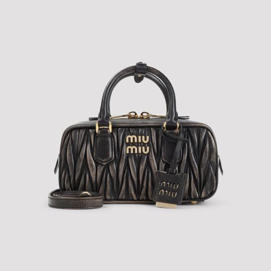 26FW 미우미우 토트백 5BB142VOON AF6Q F0201 CAFFE - MIU MIU