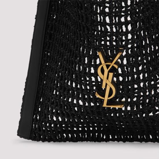 26FW 생로랑 옥살리스  라피아 마크라메 백 781289 GAAFE 1000 NERO - SAINT LAURENT