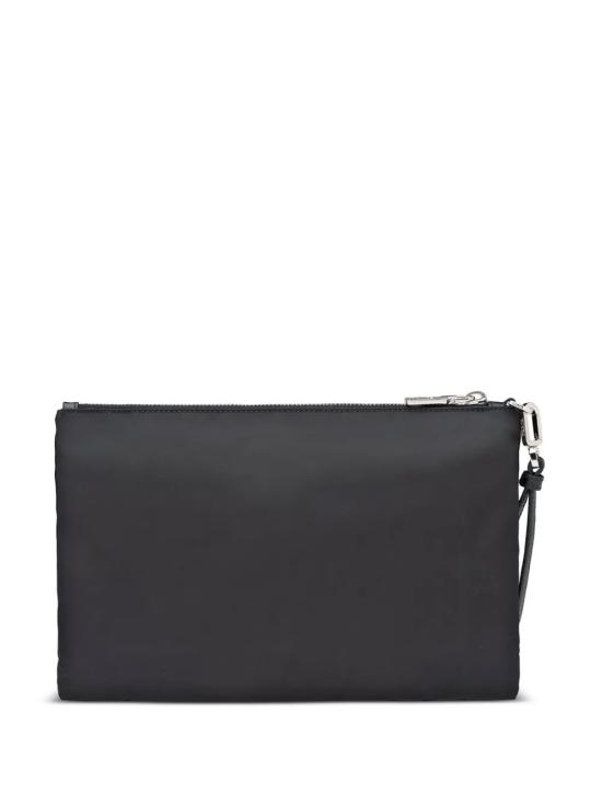 26FW 프라다 리나일론 앤 사피아노 레더 파우치 2NH006 2DMH F0002 NERO - PRADA
