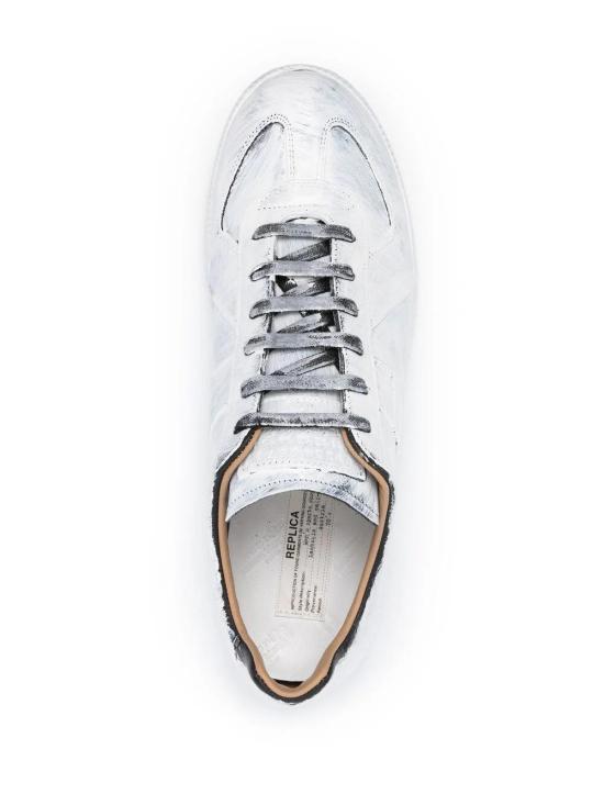26FW 마르지엘라 스니커즈 S37WS0566P4128 H8680 BLACK GLOSSY WHITE - MAISON MARGIELA