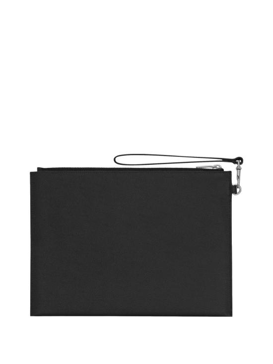 26FW 생로랑 엠보스 레더 파리 지퍼 태블릿 홀더 683865 BTY0N 1000 NERO - SAINT LAURENT