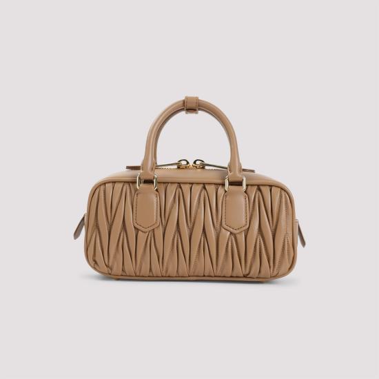 26FW 미우미우 아르카디 마테라쎄 나파 레더 백 5BB142VOON AN88 F098L CARAMEL - MIU MIU