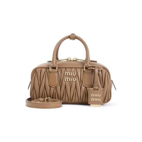 26FW 미우미우 아르카디 마테라쎄 나파 레더 백 5BB142VOON AN88 F098L CARAMEL - MIU MIU