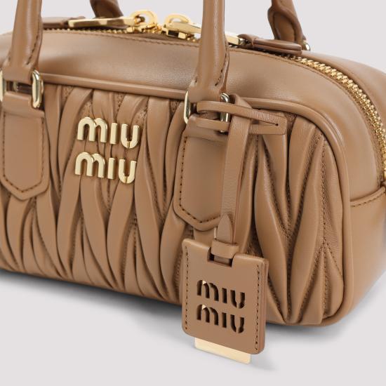 26FW 미우미우 아르카디 마테라쎄 나파 레더 백 5BB142VOON AN88 F098L CARAMEL - MIU MIU