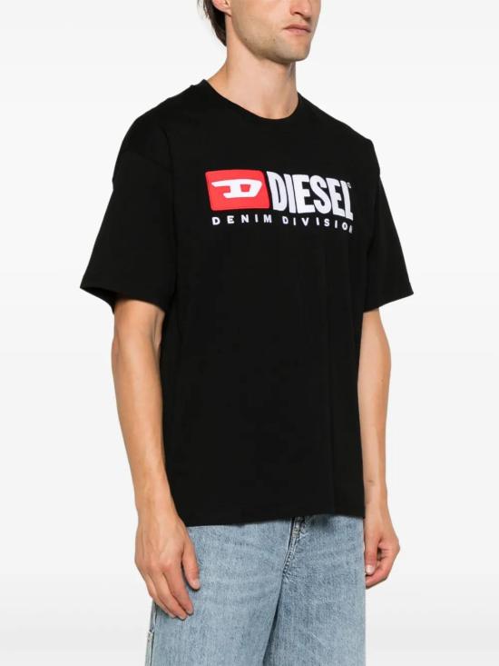 26FW 디젤 T-박스트-Div 로고 패치 티셔츠 A149430GRAI 9XX - DIESEL