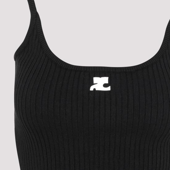 26FW 쿠레쥬 민소매 티셔츠 PERMDE012FI0001 9999 BLACK - COURREGES