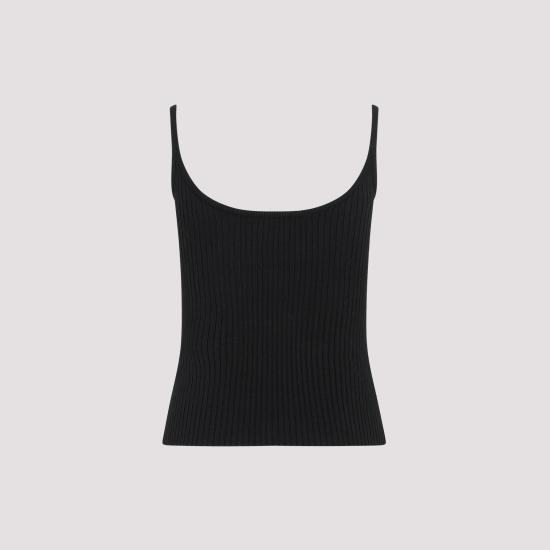 26FW 쿠레쥬 민소매 티셔츠 PERMDE012FI0001 9999 BLACK - COURREGES