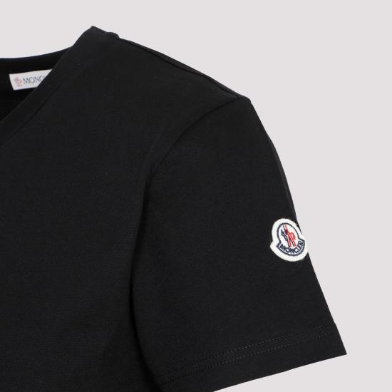 26FW 몽클레어 로고 패치 코튼 저지 티셔츠 L10938C73200 V8058 999 BLACK - MONCLER