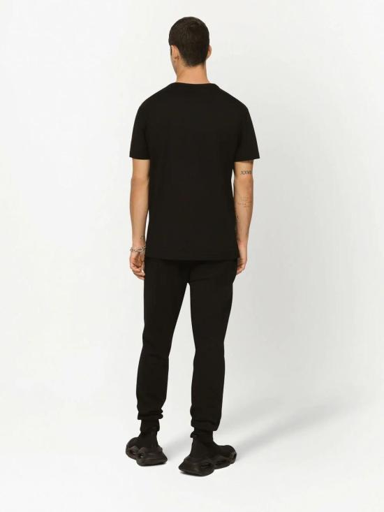 26FW 돌체앤가바나 로고 코튼 티셔츠 G8PT1TG7F2I N0000 NERO - DOLCE & GABBANA