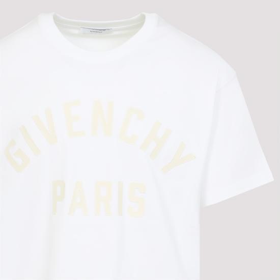 26FW 지방시 맥시 로고 코튼 티셔츠 BM71NK3YRS 100 WHITE - GIVENCHY