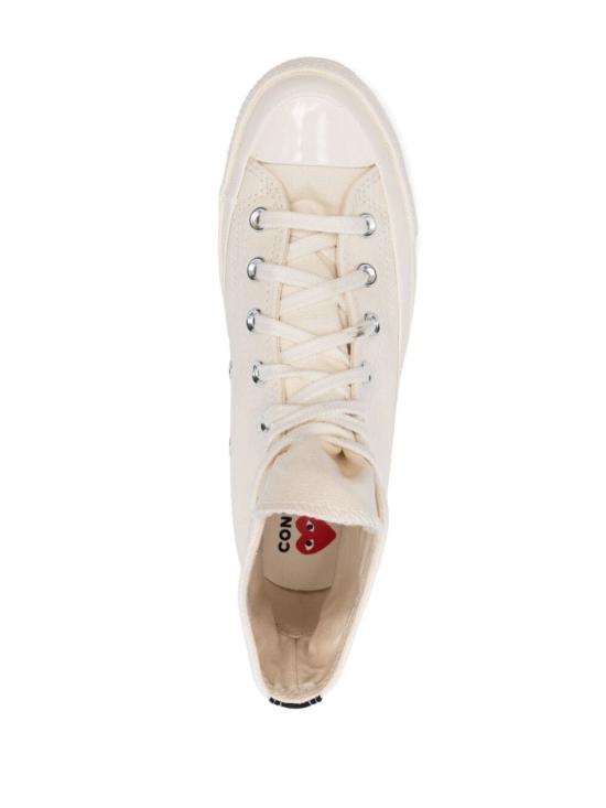 26FW 꼼데가르송 플레이 X 컨버스 스니커즈 P1K129 WHITE - COMME DES GARCONS PLAY CONVERSE