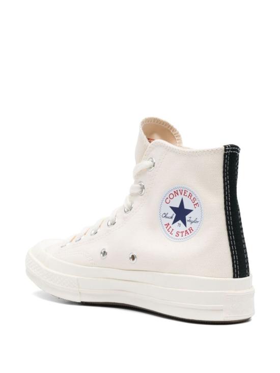 26FW 꼼데가르송 플레이 X 컨버스 스니커즈 P1K129 WHITE - COMME DES GARCONS PLAY CONVERSE