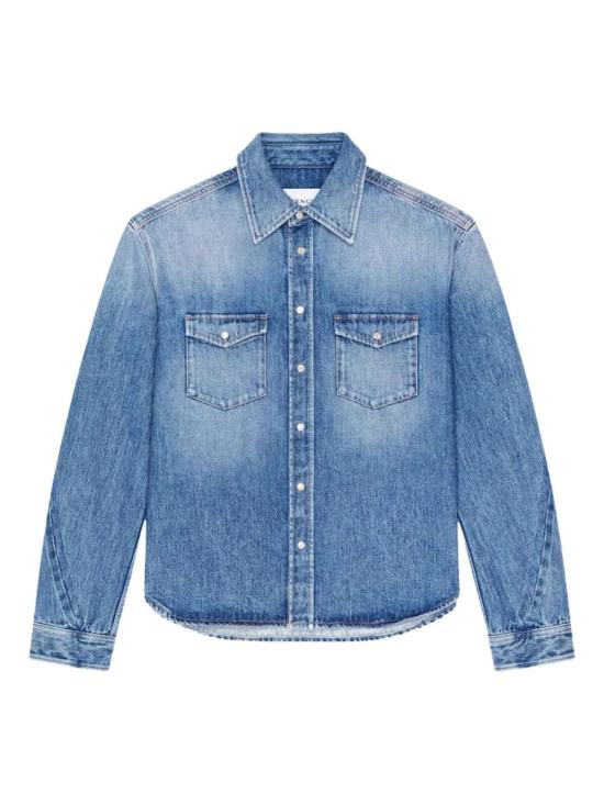 26FW 지방시 데님 셔츠 BM616V5YD3 420 MEDIUM BLUE