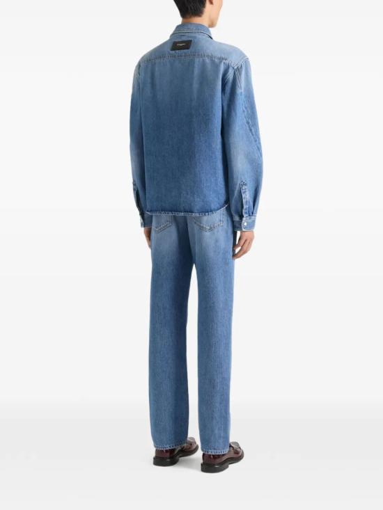 26FW 지방시 데님 셔츠 BM616V5YD3 420 MEDIUM BLUE - GIVENCHY