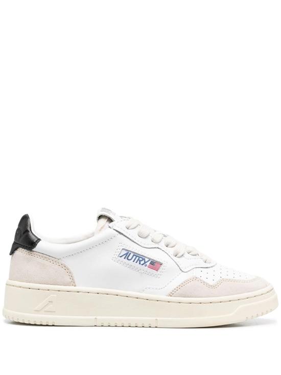 26FW 오트리 메달리스트 로우 레더 스니커즈 AULWLS21 LEAT SUEDE WHT BLK