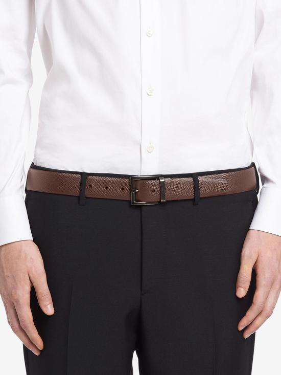 26FW 프라다 가죽 벨트 2CC004 053 F00XF NERO BRUCIATO - PRADA