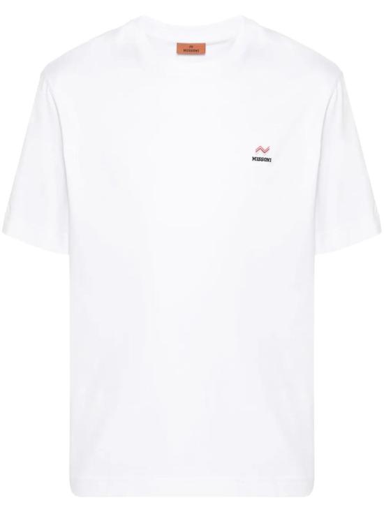 26FW 미소니 반팔 티셔츠 US23WL0KBJ00IE 14001 BRILLIANT WHITE