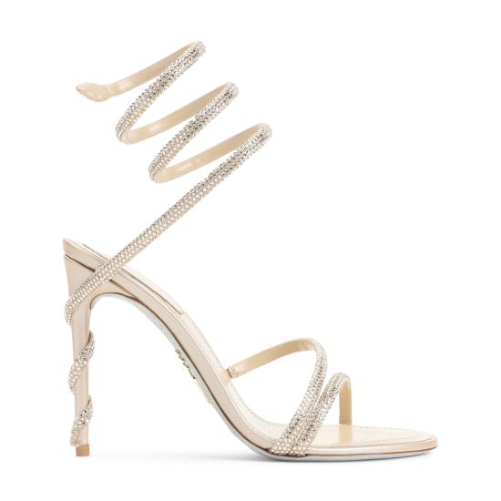 26FW 르네 카오빌라 샌들 C12597105R001V104 BEIGE SATIN - RENE CAOVILLA