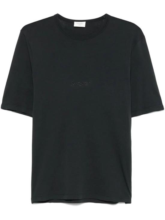 26FW 생로랑 반팔 티셔츠 818535 YBHD2 1025 NOIR BLANCHI