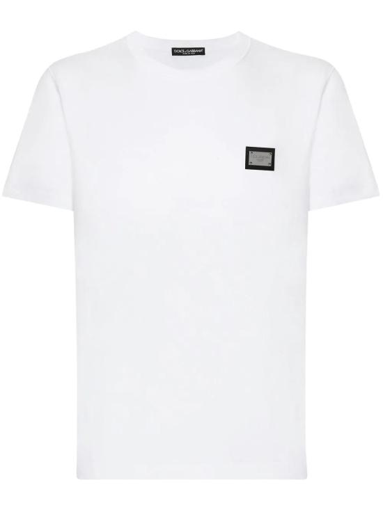26FW 돌체앤가바나 로고 코튼 티셔츠 G8PT1TG7F2I W0800 BIANCO OTTICO