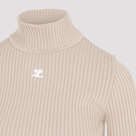 26FW 쿠레쥬 터틀넥 PERMPU022FI0001 1054 CAPPUCCINO - COURREGES