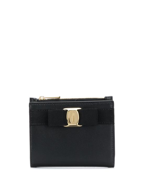 26FW 살바토레 페라가모 바라 보우 반지갑 22E009 0734500 NERO