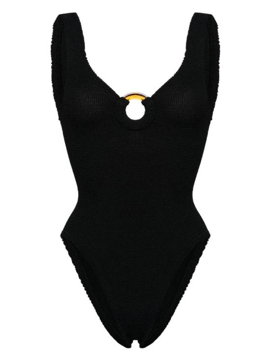 26FW 훈자 지 원피스 수영복 SCELINESH BLACK