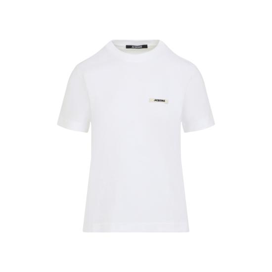 26FW 자크뮈스 그로그랭 로고 솟슬리브 티셔츠 TSW00550AJ00029 100 WHITE - JACQUEMUS