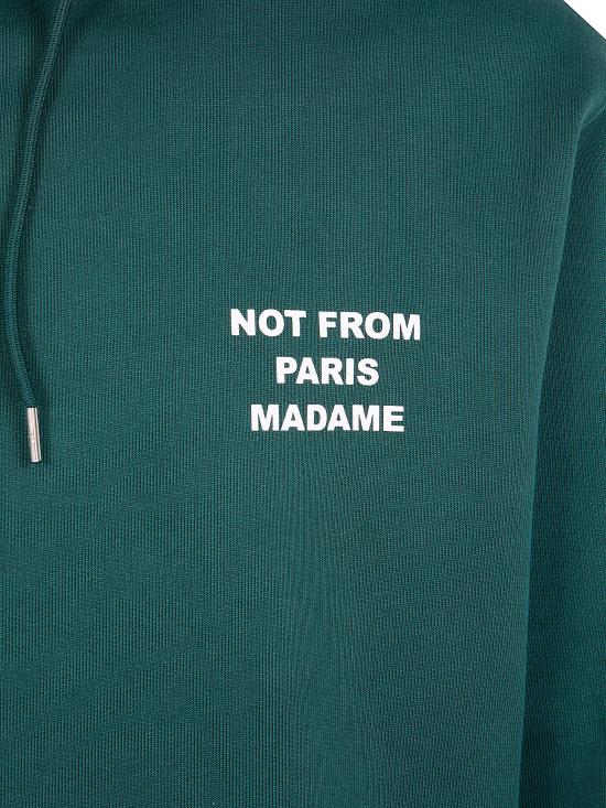26FW 드롤드무슈 후드 티셔츠 PERM HO162 CO127 099 DARK GREEN - DROLE DE MONSIEUR