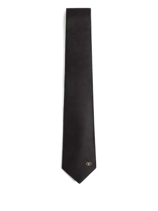 26FW 발렌티노 가라바니 넥타이 YEV194SVM N06 NERO ORO