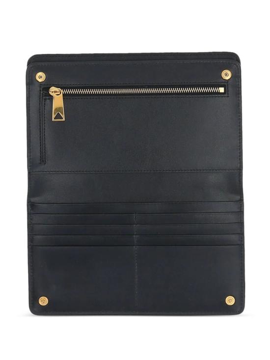 26FW 보테가베네타 지갑 754411 VCPP2 8425 BLACK GOLD - BOTTEGA VENETA