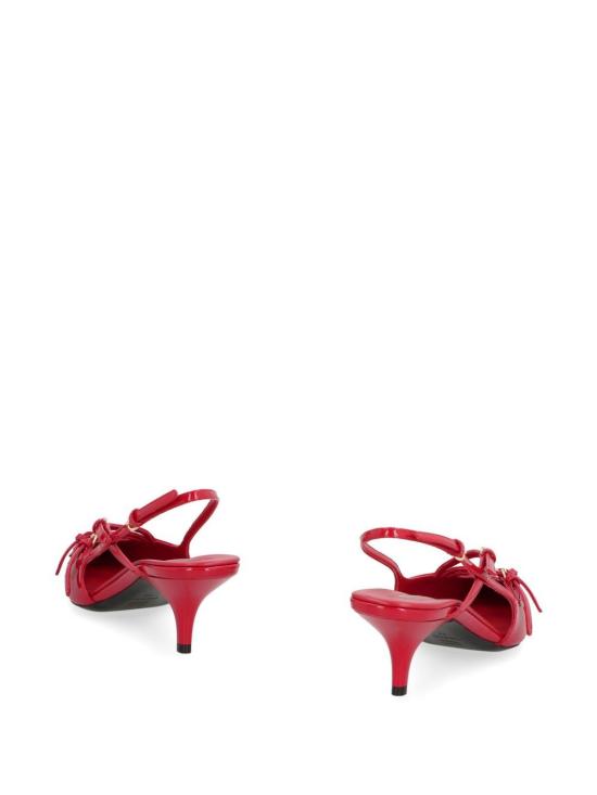 26FW 미우미우 버클 장식 포인티드 토 슬링백 펌프스 5I013EFM055 069 F0011 ROSSO - MIU MIU
