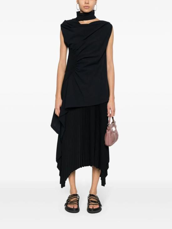 26FW 이세이 미야케 블라우스 IM46FJ536 15 BLACK - ISSEY MIYAKE