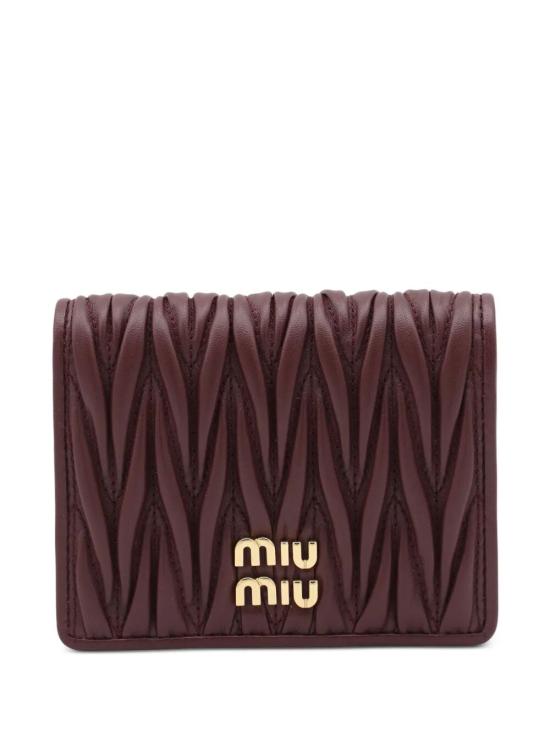26FW 미우미우 마테라쎄 나파 가죽 반지갑 5MV204 AFPP F0007 BORDEAUX