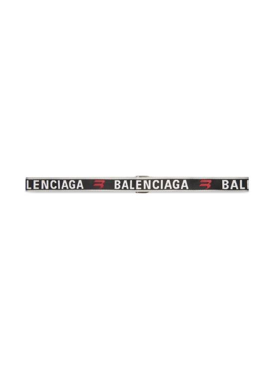26FW 발렌시아가 D 링 벨트 703137 210AA 1063 BAL GREY CARMIN RED - BALENCIAGA