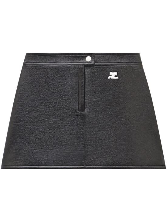26FW 쿠레쥬 숏 스커트 PERCJU001VY0014 9999 BLACK