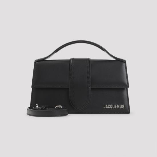 26FW 자크뮈스 라지 밤비노 크로스바디 플랩 백 BAW00007BC01C01 99S BLACK SILVER - JACQUEMUS