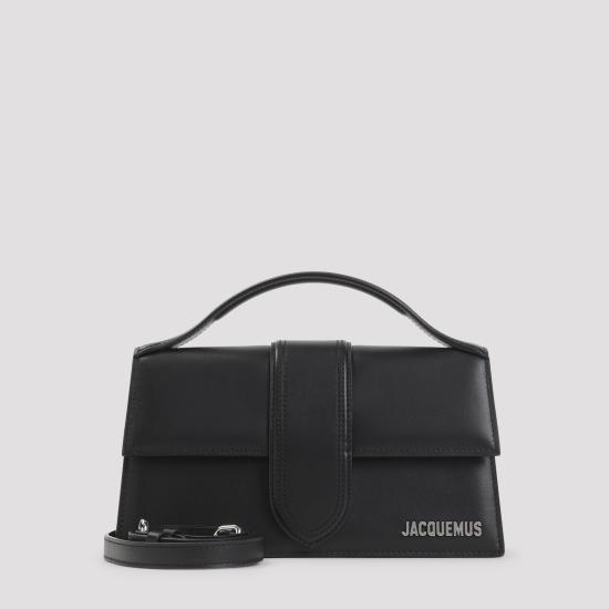 26FW 자크뮈스 라지 밤비노 크로스바디 플랩 백 BAW00007BC01C01 99S BLACK SILVER